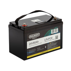 Gelbert LiFePO4 (24V/60Ah/80A/1,440Wh) BT/Display