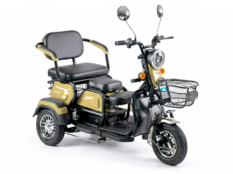 Электротрицикл Rutrike Бумеранг (золотистый)